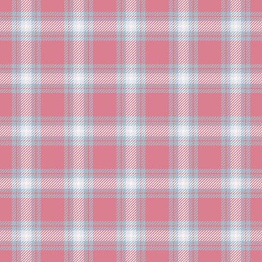 Yemek odası tekstil kumaşı, panço, tartan ekose. Kırmızı ve pastel renk paletinde antika desen pürüzsüz arkaplan vektörü.