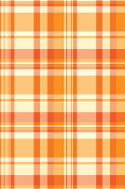 Canlı turuncu ve kremalı ekose desenli. Tekstil tasarımı, web sitesi geçmişi ya da sonbahar temalı projeler için mükemmel. Bu neşeli, pürüzsüz doku sıcaklığı ve rahatlığı çağrıştırıyor..