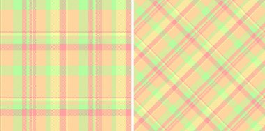 Pastel ekose desenler, bahar ya da yaz tasarımları için mükemmel. İki varyasyon klasik ve çapraz kontrol yumuşak şeftali, limon ve gül. Kumaş, kırtasiye, web geçmişi ve daha fazlası için ideal.