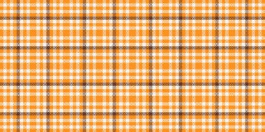 Canlı turuncu ve kahverengi ekose desenli. Tekstil tasarımı, web sitesi geçmişi veya sonbahar temalı projeler için mükemmel.