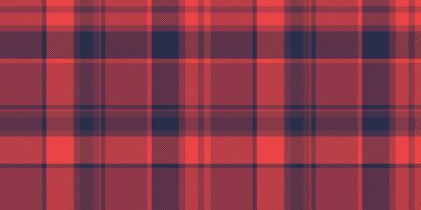 Canlı kırmızı ve ekose kumaş desenli. Sonbahar tasarımları, moda, ev dekorasyonu veya web sitesi geçmişi için mükemmel.