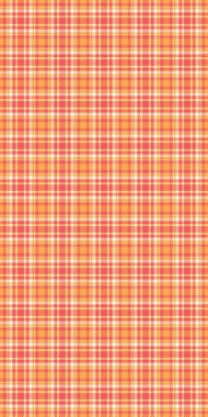 Canlı turuncu ve kremalı ekose desenli. Tekstil tasarımı, web sitesi geçmişi ya da sonbahar temalı projeler için mükemmel. Bu pürüzsüz doku neşeli, sıcak ve klasik bir his veriyor..
