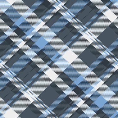 Detaylı tartan dokusu. Çok yönlü, modaya uygun, mavi, gri beyaz desenli. Geçmişler, tekstil, baskılar ya da kış temaları için ideal. Sofistike ve klasik.