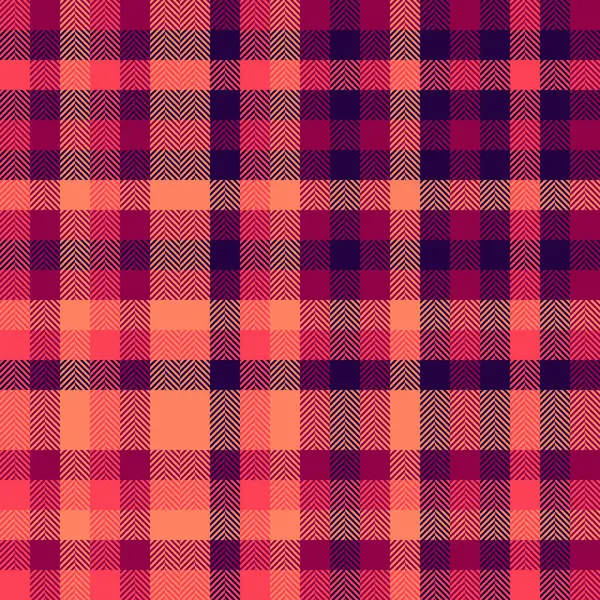 Sıcak, canlı ekose desenli. Pembe, turuncu ve morun tekrarlanması samimi ve klasik bir görünüm yaratır. Tekstil, arkaplan ya da grafik tasarımı için harika.