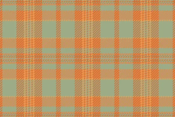 Sıcak turuncu ve sessiz yeşil desenli ekose desenli. Geçmişiniz, tekstil, moda için çok yönlü, ya da tasarımlarınıza sonbahar cazibesi katmak için.