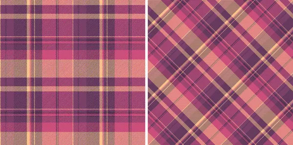 İki zarif ekose desenli, soluk pembe ve mor. Tekstil tasarımı, moda veya web sitesi geçmişi için mükemmel. Çok yönlü ve şık, bu pürüzsüz dokular sofistike ve kırsal bir his sunuyor..