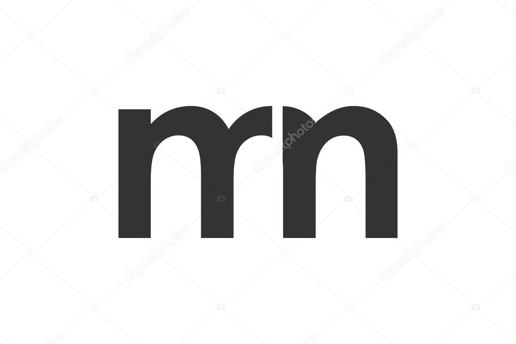 MN creative geometric initial based modern and minimal logo. Letter m n trendy fonts. Universal professional elegant techno vector design.