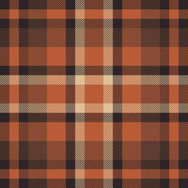 Sıcak, sonbahar ekose desenli, dokulu ringa kemiği detaylarıyla. Moda, tekstil, geçmiş ve mevsimsel tasarım projeleri için ideal..