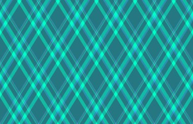 Canlı deniz mavisi ve turkuaz köşeli ekose desen. Tekstil tasarımı, web sitesi geçmişi veya moda projeleri için mükemmel.
