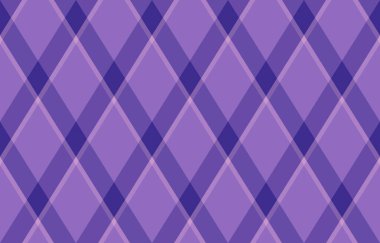 Argyle geometrik eşkenar dörtgenin kusursuz deseni. Harlequin duvar kağıdı tasarımını kontrol et. Web geçmişi için klasik elmas şekilli tekstil malzemesi, baskı kumaşı, kazak, ambalaj kağıdı, hediye kartı, davetiye.