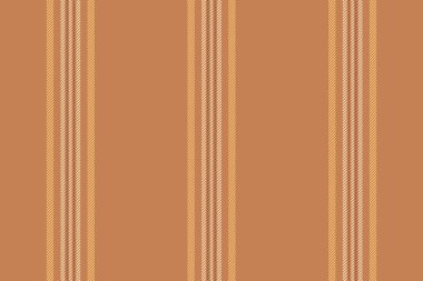 Gresent vektör arkaplan kumaşı, pamuk dikişsiz doku şeridi. Turuncu ve açık renk paletinde Sccupation dikey tekstil çizgileri deseni.