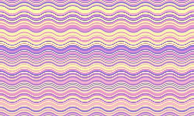 Huzurlu pastel dalga deseni. Geçmişi, tekstili ya da web sitesi tasarımları için mükemmel. Yumuşak, dalgalı çizgiler rahatlatıcı, tuhaf bir estetik yaratır..
