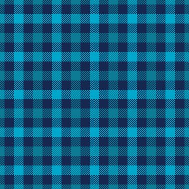 Canlı deniz mavisi ve lacivert ekose desenli. Tekstil tasarımı, geçmiş ve moda projeleri için mükemmel. Bu pürüzsüz doku sıcaklığı ve tarzı çağrıştırıyor..