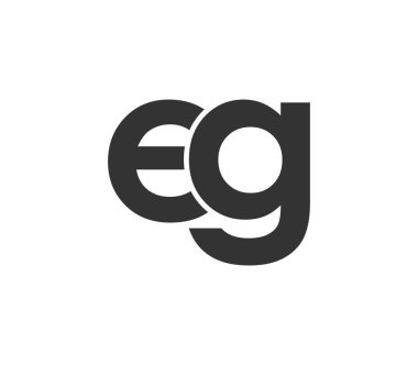 EG yaratıcı geometrik başlangıç tabanlı modern ve minimal logo. Moda yazı tipleri. Evrensel profesyonel zarif tekno vektör tasarımı.