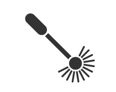 Tuvalet fırçasının temiz vektör simgesi, hijyen ve ev işlerini sembolize ediyor. Minimalist tasarım. Temizliği vurgulayan web, uygulama veya yazdırma projeleri için harika.