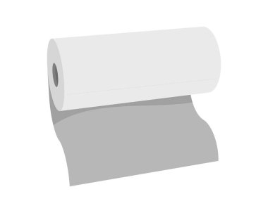 Bir rulo kağıdın minimalist bir illüstrasyonudur. Temizlik, tazelik veya yeni başlangıçlar gibi incelikli öneriler sunar..