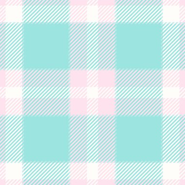 Tatlı pastel ekose desenli nane yeşili, pembe ve beyaz. Tekstil tasarımı, duvar kâğıdı, hatıra defteri ya da narin ve büyüleyici bir arkaplan gerektiren her proje için mükemmel..