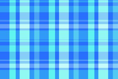 Kağıt kontrol desenli ekose, kaliteli desenli tartan dikişsiz. Hipster arkaplan vektörü kumaş mavi ve cyan renk paleti.