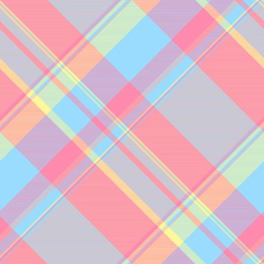 Tatlı pastel ekose desenli. Geçmişi, tekstili ya da bahar yaz tasarımları için mükemmel. Yumuşak, kesişen çizgiler neşeli ve iyimser bir hava yaratıyor..
