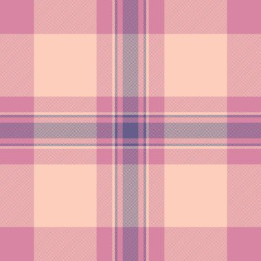 Yumuşak pembe ekose desenli. Klasik tartan tasarımı sıcaklık ve rahatlığı çağrıştırıyor. Geçmişi, tekstili ve moda teması için ideal. Çok yönlü doku.