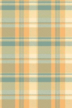 Çeşitli doku kumaş ekoseli, sıra vektör pürüzsüz kontrol. Pastel ve turuncu renk paletinde arka plan tekstil deseni ticareti.