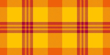 Kusursuz pikselleştirilmiş tartan deseni. Özgeçmiş, tekstil ya da dijital tasarım için ideal. Sıcaklık, doku ve klasik estetik yaratır. Sonbahar, şenlik veya klasik temalar için kullan.