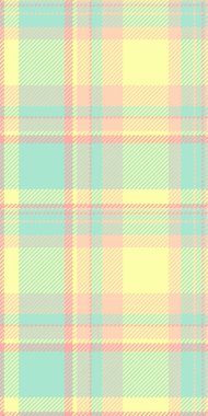 Bedava desenli tartan, fabrika kumaş tekstil kontrolü. Erkeksi dikişsiz ekose arka plan deseni ışık ve kireç rengi paletinde.