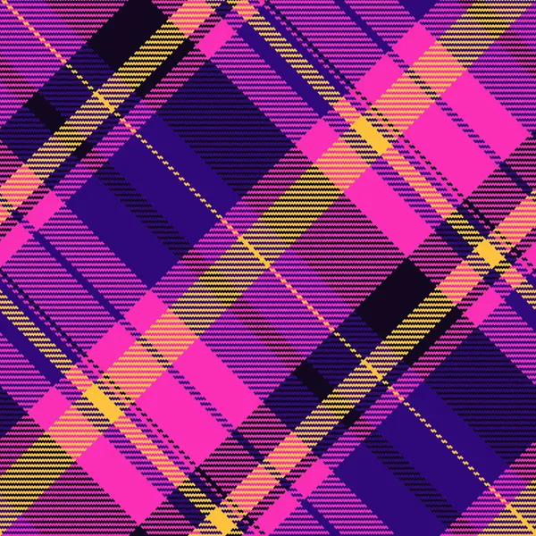 Canlı pembe, mor ve altın ekose desenli. Kalın geometrik tasarım moda, tekstil veya web arkaplanı için idealdir.