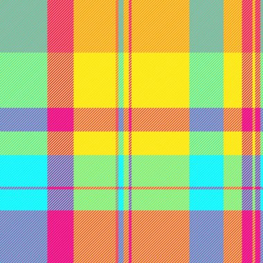Canlı, neşeli ekose desenli, parlak, yaz renklerinde. Tekstil tasarımı, moda, web siteleri ya da neşeli markalar için mükemmel. Mutluluk ve iyimserliği çağrıştıran cesur, enerjik bir doku..