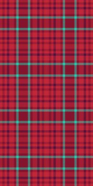Diğer şablon vektör tartan, perakendecisiz doku kontrolü. Saten arka plan ekose kumaş kırmızı ve pembe renk paleti.