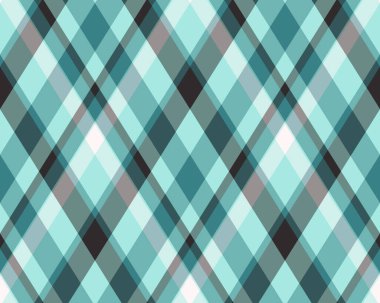 Argyle geometrik eşkenar dörtgenin kusursuz deseni. Harlequin duvar kağıdı tasarımını kontrol et. Web geçmişi için klasik elmas şekilli tekstil malzemesi, baskı kumaşı, kazak, ambalaj kağıdı, hediye kartı, davetiye.