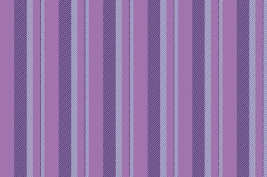 Yumuşak mor renklerin çeşitli genişliklerinde dikey çizgili desen. Temiz, doğrusal estetik gerektiren tekstil tasarımları, arka planlar veya moda projelerini çağrıştırır.