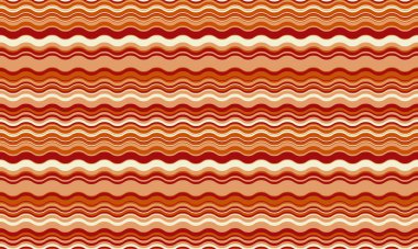 Sıcak sonbahar renklerinde soyut dalgalı çizgiler. Sahte tasarımlar, web siteleri ya da tekstil baskıları için mükemmel. Bu pürüzsüz desen modern cazibeli bir retro titreşim sunuyor..