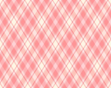 Nefis pastel pembe ve krem köşeli ekose desenli. Tekstil tasarımı, hatıra defteri, web sitesi geçmişi ve romantik projeler için mükemmel..