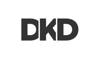 DKD logo tasarım şablonu güçlü ve modern kalın metin ile. Basit ve minimal tipografi içeren ilk tabanlı vektör logosu. Modayı takip eden şirket kimliği markalar için ideal..