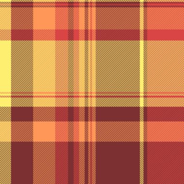 Sıcak sarılar, portakallar ve kırmızılar içinde canlı sonbahar ekoseli desenler. Hatalı temalı tasarımlar, tekstil projeleri veya web sitesi geçmişi için mükemmel.