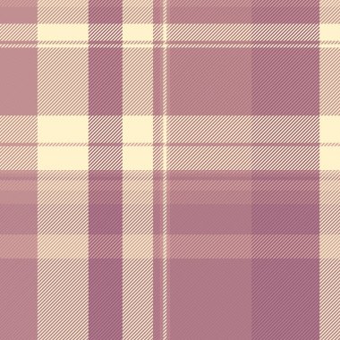 Zarif pastel ekose desenli. Yumuşak leylak ve krem renkleri, tekstil tasarımları, web sitesi geçmişleri veya moda illüstrasyonları için rahatlatıcı ve sofistike bir doku oluşturur..