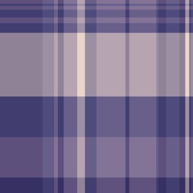 Sakinleştirici mor ekose. Minimalist, modern soyut arkaplan harmanlanmış, kesişen çizgiler halinde. Tekstil, duvar kağıdı, tasarım veya arkaplan olarak kullan.