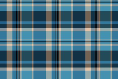 Zarif deniz mavisi, bej ve ekose desenli. Tekstil tasarımı, web sitesi geçmişi ya da giyim için mükemmel.