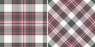 Şık kırmızı ve gri ekose desenler, tekstil tasarımı, moda ve web geçmişi için mükemmel. Çok yönlü, pürüzsüz dokular klasik tartanın üzerinde modern bir bükülme sunar.