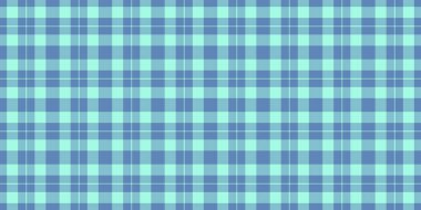 Latin desensiz arka plan, kadınlık vektörü tekstil deseni. Noel tartan kumaşı ekoseyi mavi ve mavi renk paletiyle kontrol et.
