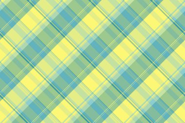 Yumuşak sarı, deniz mavisi ve yeşil renkli canlı çapraz ekoseli desen. Tekstil tasarımı için mükemmel, bahar yaz projeleri, ya da web siteleri ve ambalaj için neşeli, taze bir his eklemek.