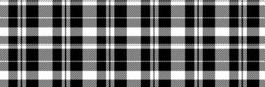 Yüzey kontrolü vektör ekoseli, pijama desenli dokusu pürüzsüz. Siyah ve beyaz renk paletinde kumaş kumaş tartan arkaplanını tekrarla.