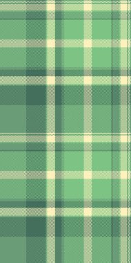 Kumaş tartan arkaplan dokusu, birçok desen vektör dokusu. Avcı tekstil dikişsiz ekoseli yeşil ve nane rengi paleti.