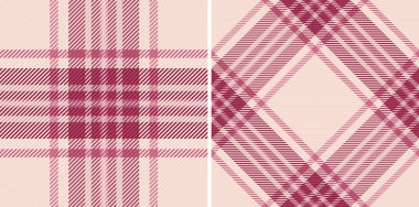 Zarif kızarık pembe ve bordo ekose desenler. Tekstil tasarımı, moda veya web sitesi geçmişi için mükemmel. Çok yönlü, sofistike dokular her projeye biraz sıcaklık ve tarz katar..