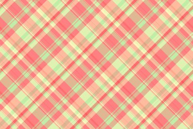 Teenage background tekstil vektörü, örtülmüş tartan desenli ekose. Açık doku kontrolü kumaş turuncu ve açık renk paletinde pürüzsüzdür.