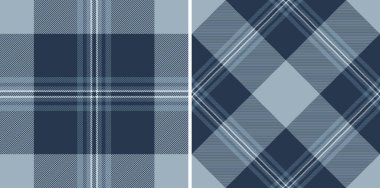 Sakinleştirici mavi renklerde gösterişsiz ekose desenler. Tekstil tasarımı, giyim, arka plan ya da web sitesi tasarımları için mükemmel. Çok yönlü, modern ve bir rahatlık ve sofistike hissi uyandırıyor..