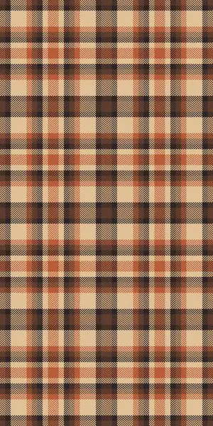Sakin doku desenli tartan, Meksika arka plan vektör tekstili. Süslü kumaş turuncu ve koyu renk paleti ile kusursuz ekoseyi kontrol et.