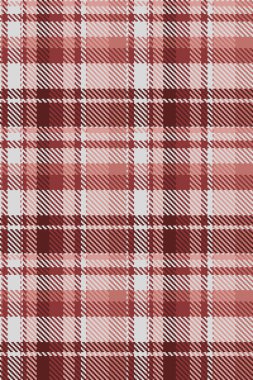 Şapka dokusu vektör deseni, ekose tekstil kontrolü. Kırmızı ve gainsboro renk paleti ile fabrika arkaplan dikişsiz tartan kumaş.