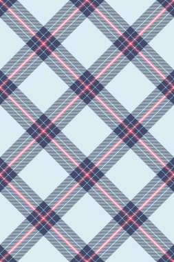 Jersey ekose desenli arka plan, kumaş dokusunu baştan kontrol et. Açık ve mavi renk paletinde kısa dikişsiz tartan vektörü.